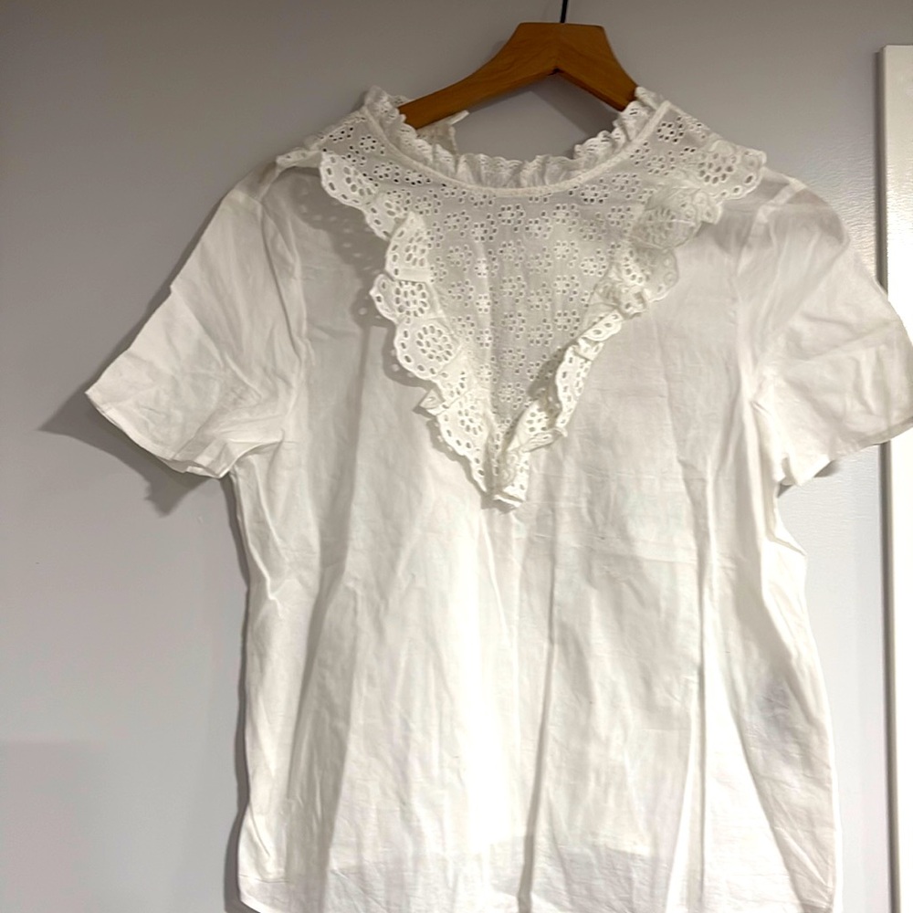 Vero moda cotton lace blouse size small